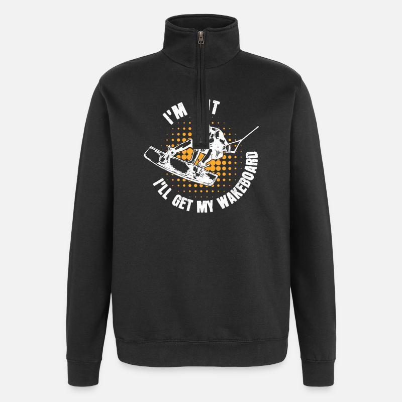 Kitesurfer Statement Wakeboard Surf Stunt - Sweat à zip 1/4 - noir