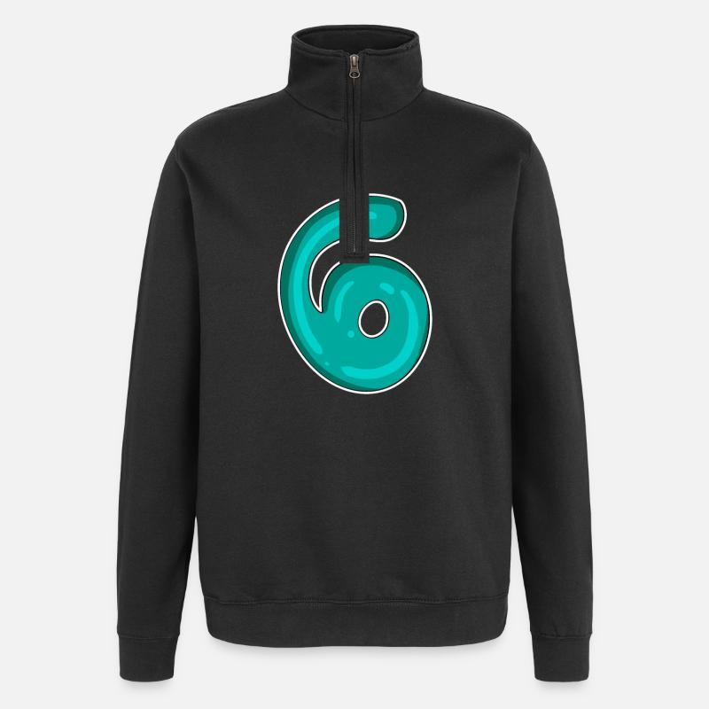 Numéro 6 Numéro - Sweat à zip 1/4 - noir