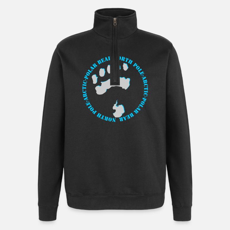 Eisbär 2 - Quarter-Zip-Sweatshirt - Schwarz