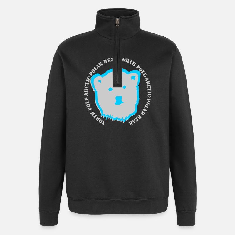 Eisbär 6 - Quarter-Zip-Sweatshirt - Schwarz