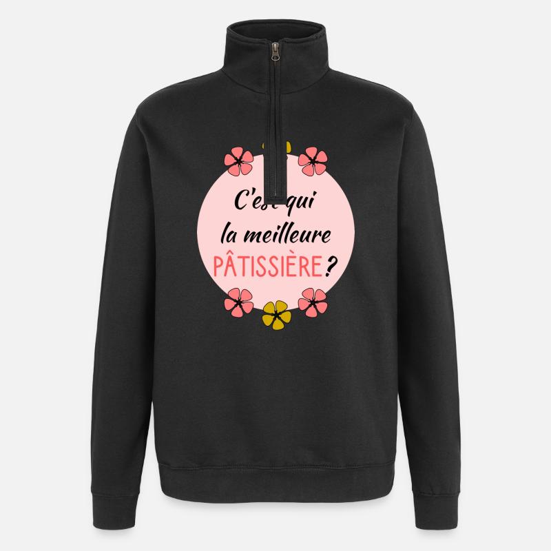 PASTRY CHEF - Quarter-Zip Sweatshirt - black