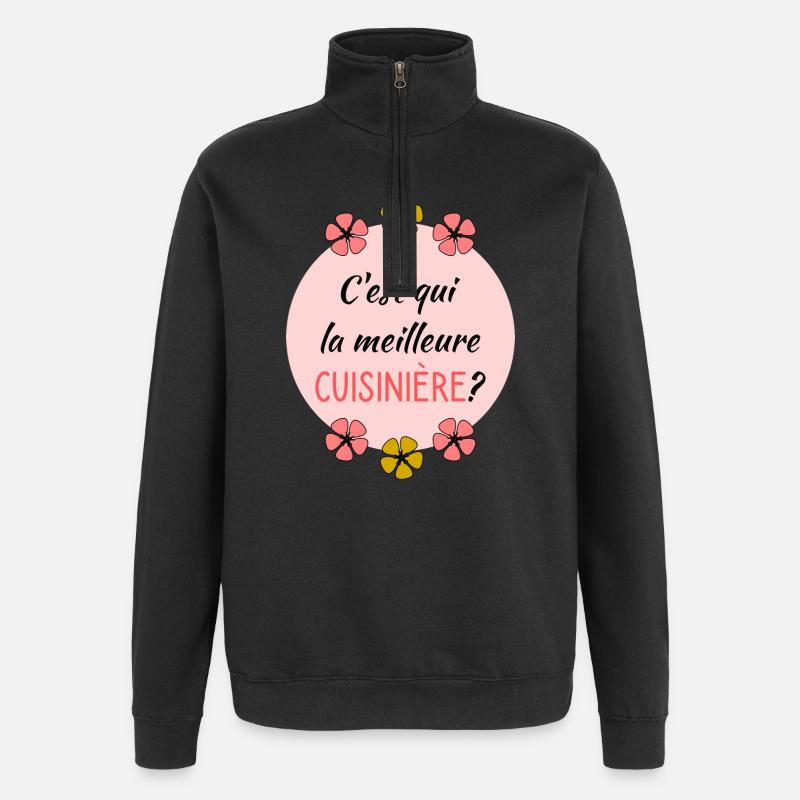 RANGE - Quarter-Zip Sweatshirt - black