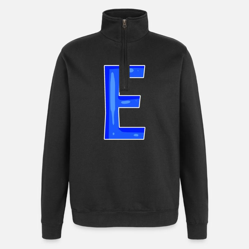 Point E - Initial point E - Quarter-Zip Sweatshirt - black
