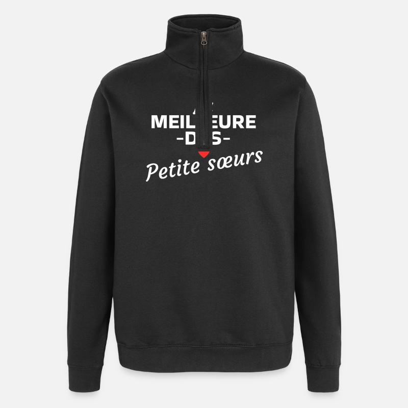 La meilleure des Petite Sœurs  - Sweat à zip 1/4 - noir
