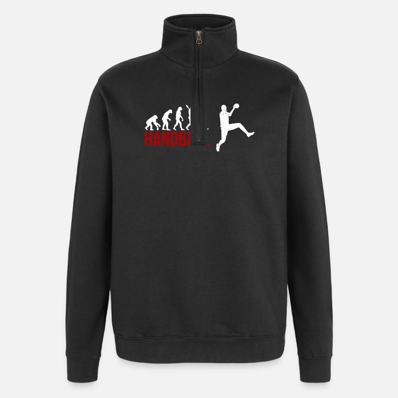 Evolution Handball - Quarter-Zip-Sweatshirt - Schwarz