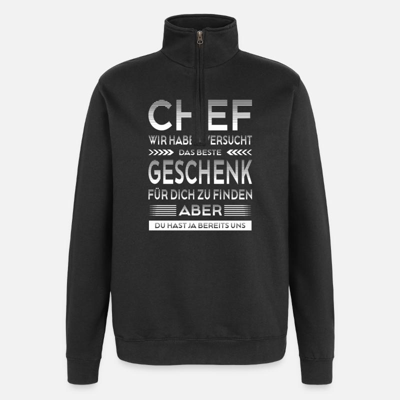Chef Abschied Geschenke Abschiedsgeschenk - Quarter-Zip-Sweatshirt - Schwarz
