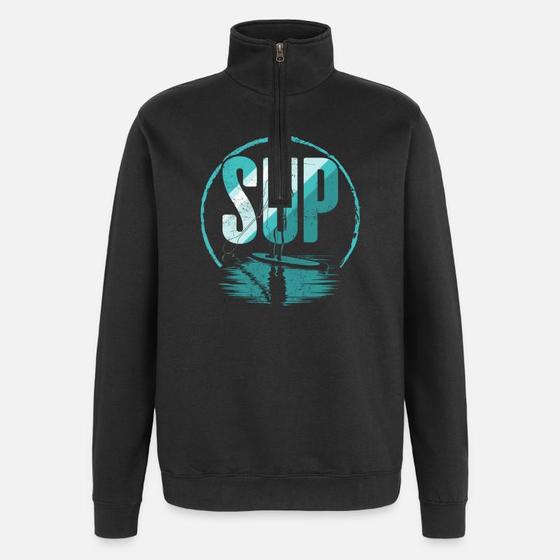 SCHLÜRFEN - Quarter-Zip-Sweatshirt - Schwarz