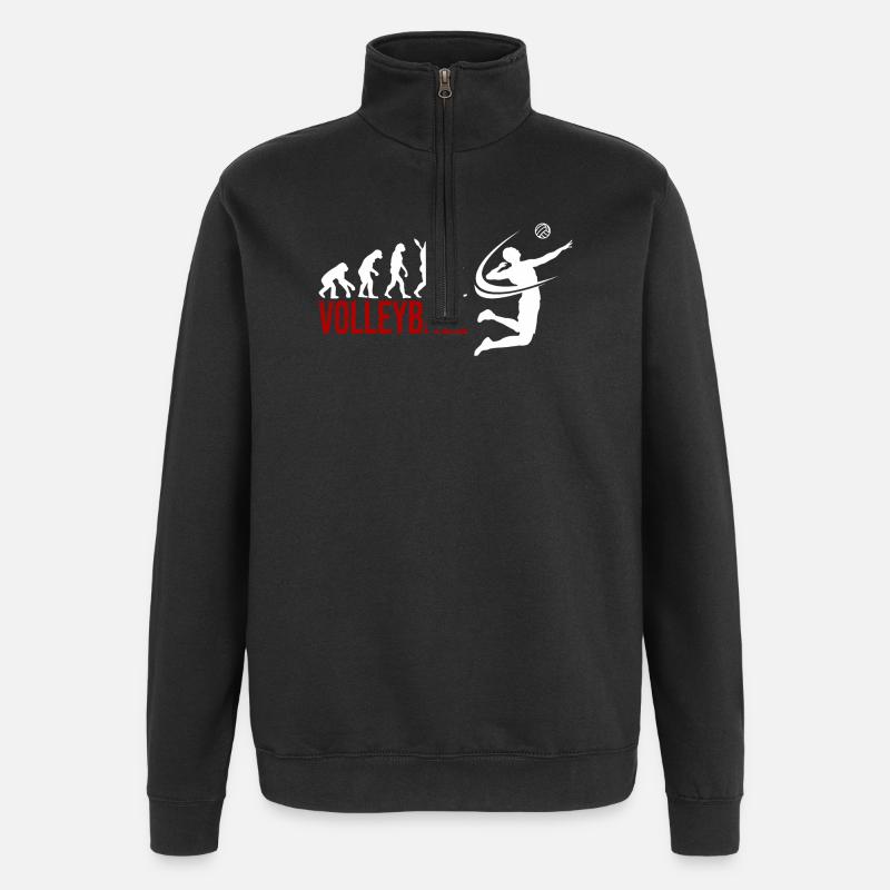 Evolution Volleyball - Quarter-Zip-Sweatshirt - Schwarz