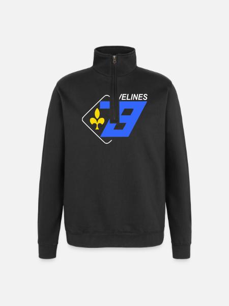 Yvelines - Quarter-Zip Sweatshirt - black