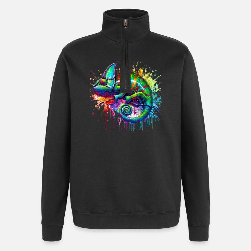 Chameleon - Quarter-Zip Sweatshirt - black