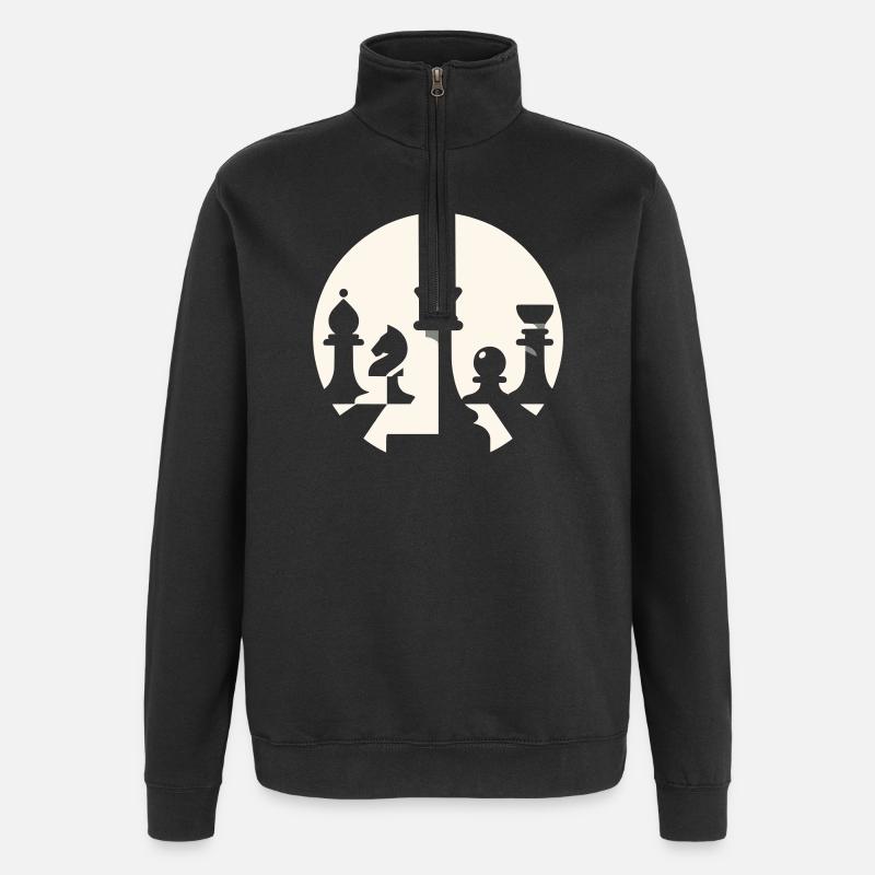 Chess Abstract - Quarter-Zip Sweatshirt - black