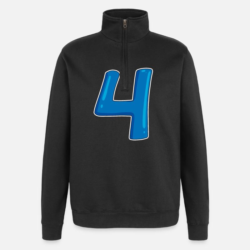 4 - Quarter-Zip Sweatshirt - black
