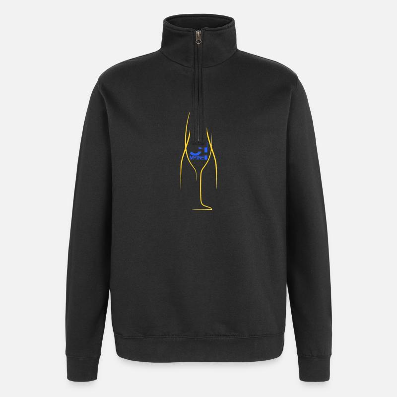 Marne - Sweat à zip 1/4 - noir