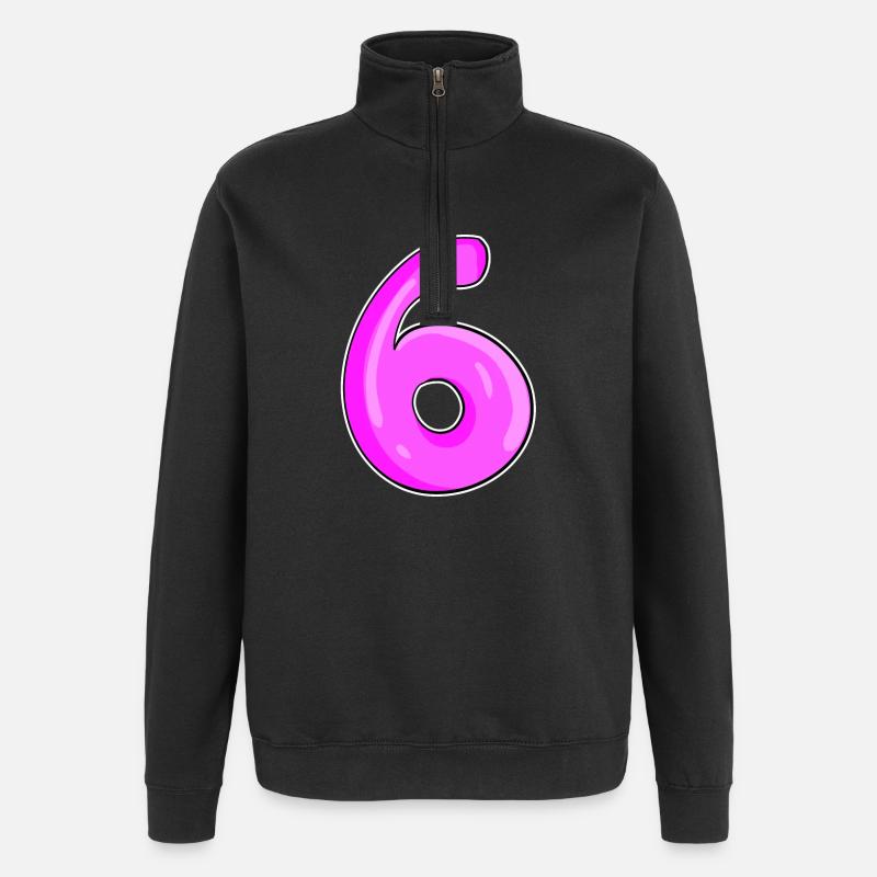 Numéro 6 Numéro - Sweat à zip 1/4 - noir