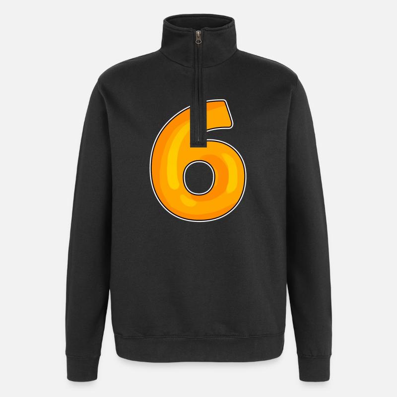Six Numéro 6 Numéro - Sweat à zip 1/4 - noir