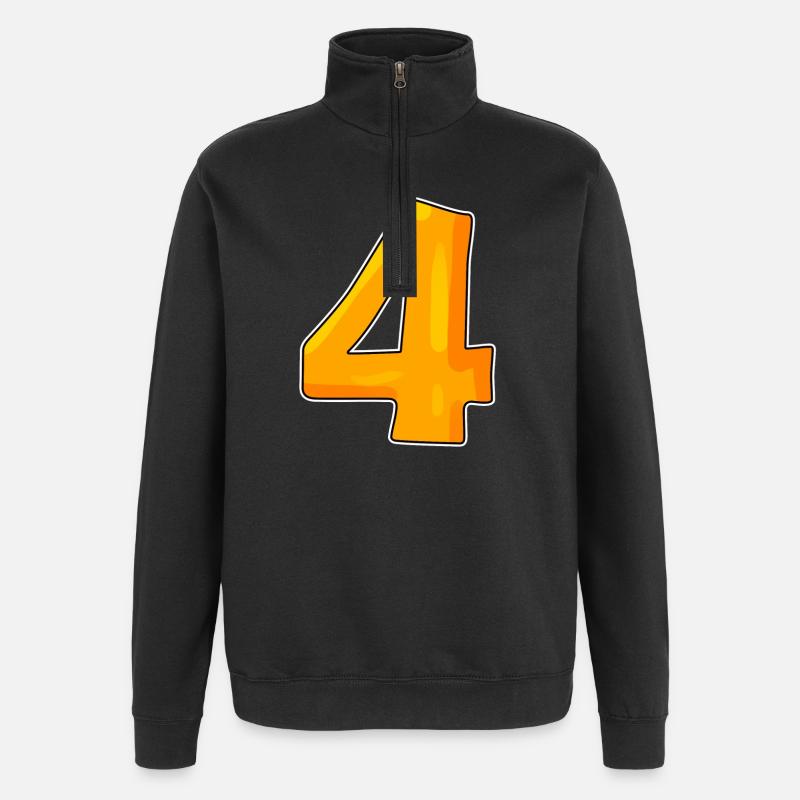 Numéro numéro 4 - Sweat à zip 1/4 - noir