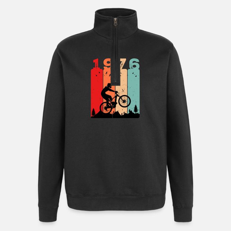 Millésime 1976 - Sweat à zip 1/4 - noir