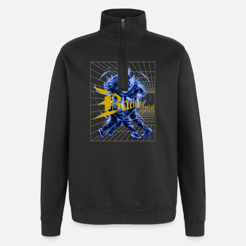 Bachata Social Perspektive Festivals - Quarter-Zip-Sweatshirt - Schwarz