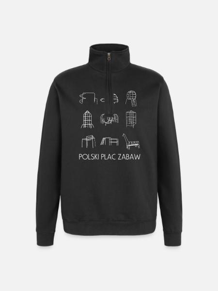 Plac Zabaw, Poland - Quarter-Zip Sweatshirt - black