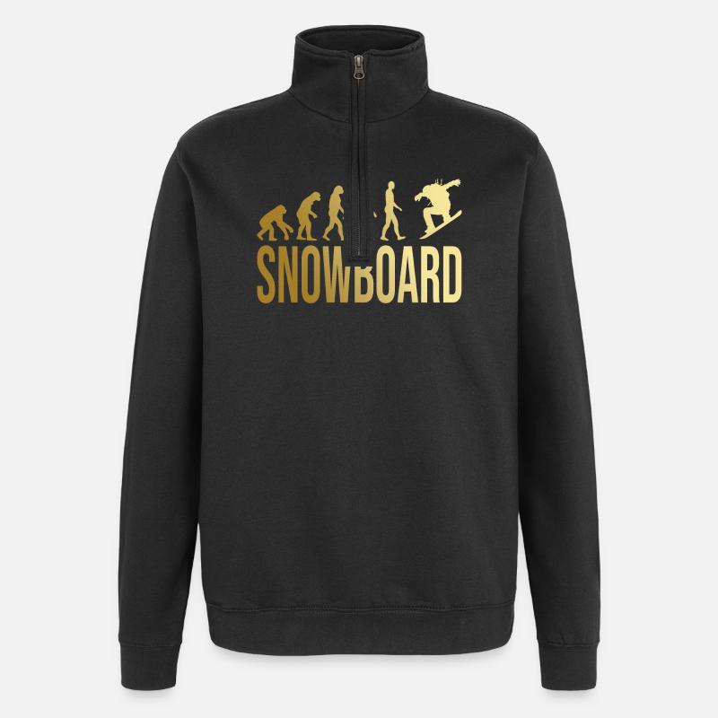 Evolution Snowboard - Quarter-Zip-Sweatshirt - Schwarz