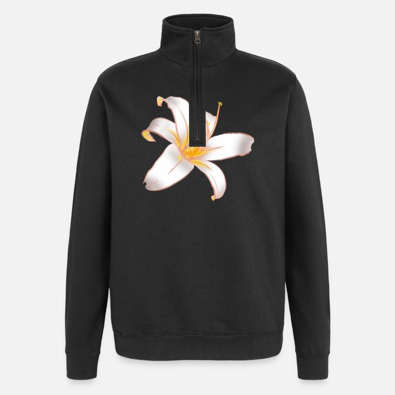 LYS BLANC - Sweat à zip 1/4 - noir