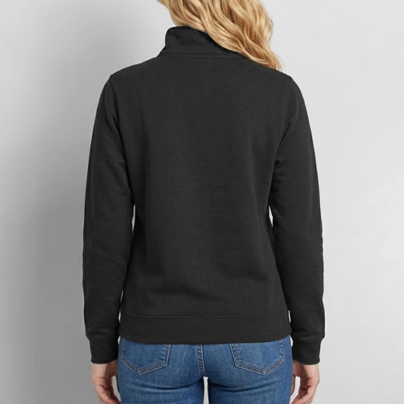 Reflets de la faune Conception de la silhouette Sweat à zip 1/4