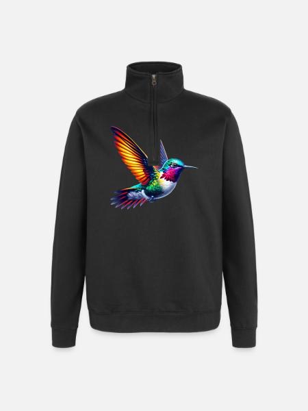 Colibri - Sweat à zip 1/4 - noir
