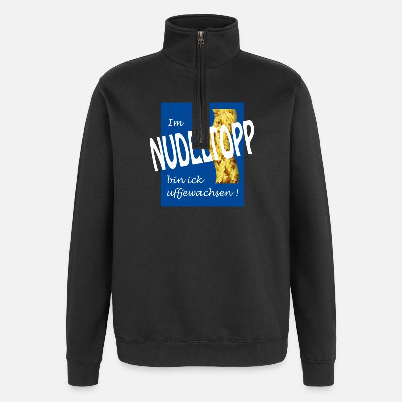 ROBINET DE NOUILLES - Sweat à zip 1/4 - noir