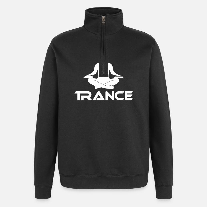 Transe (Z) - Sweat à zip 1/4 - noir