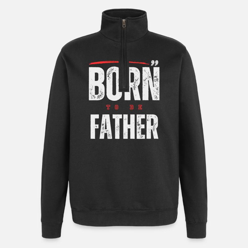 Hommage à la Paternité Puissante - Sweat à zip 1/4 - noir