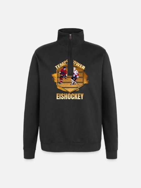 Tempo - Power - Eishockey - Quarter-Zip-Sweatshirt - Schwarz