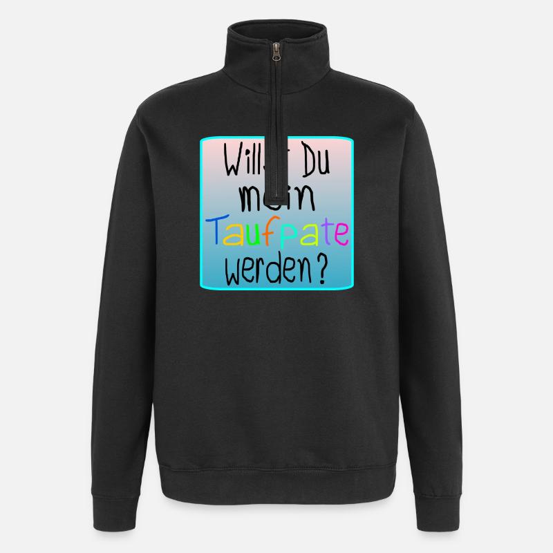 BABY TAUFE - TAUFPATE WERDEN - Quarter-Zip-Sweatshirt - Schwarz
