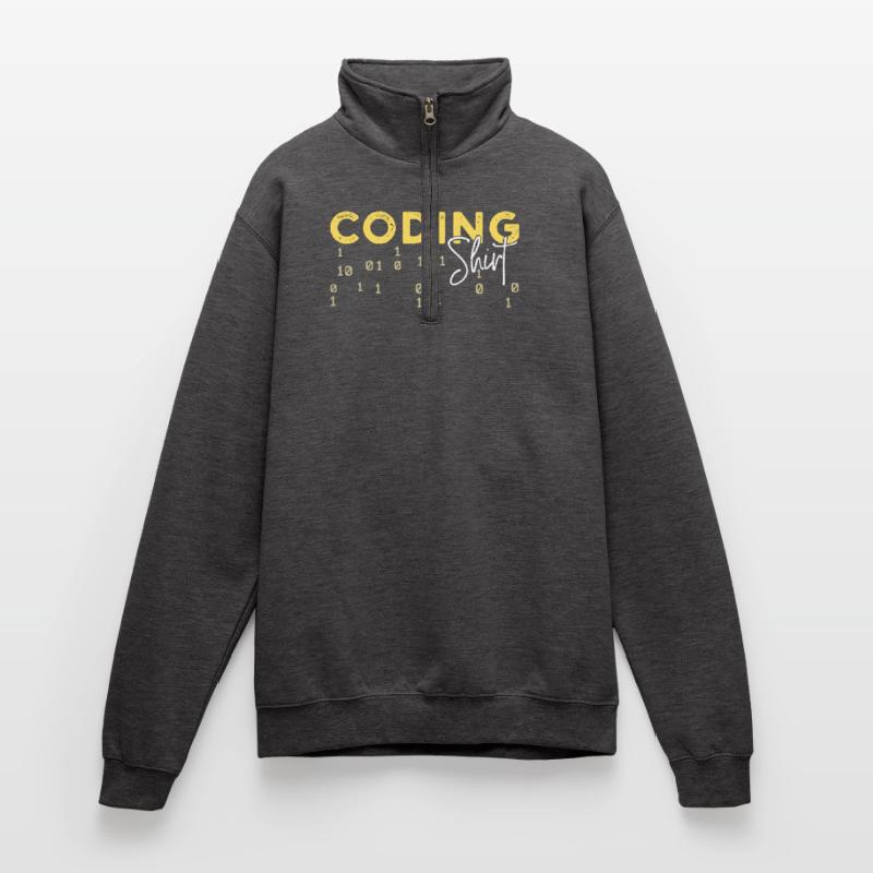 Coden Statement Developer Programmierer Skripting Quarter-Zip-Sweatshirt