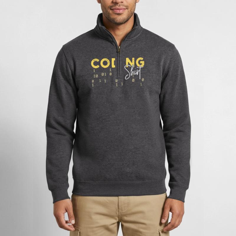 Coden Statement Developer Programmierer Skripting Quarter-Zip-Sweatshirt