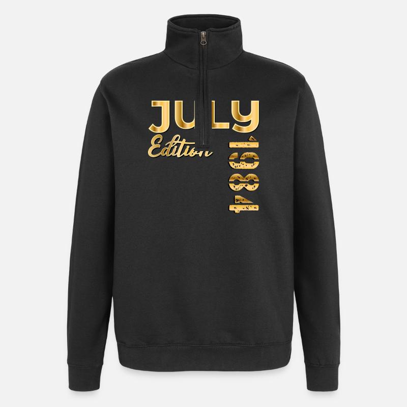 42E ANNIVERSAIRE JUILLET 1984 - Sweat à zip 1/4 - noir