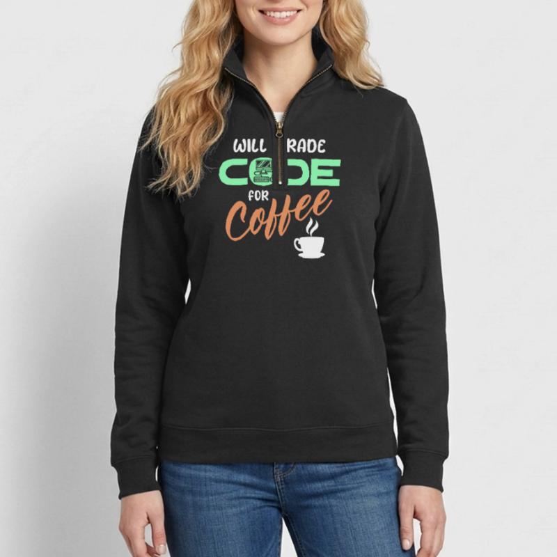 Programmer Developer Code Statement Computer Quarter-Zip Sweatshirt