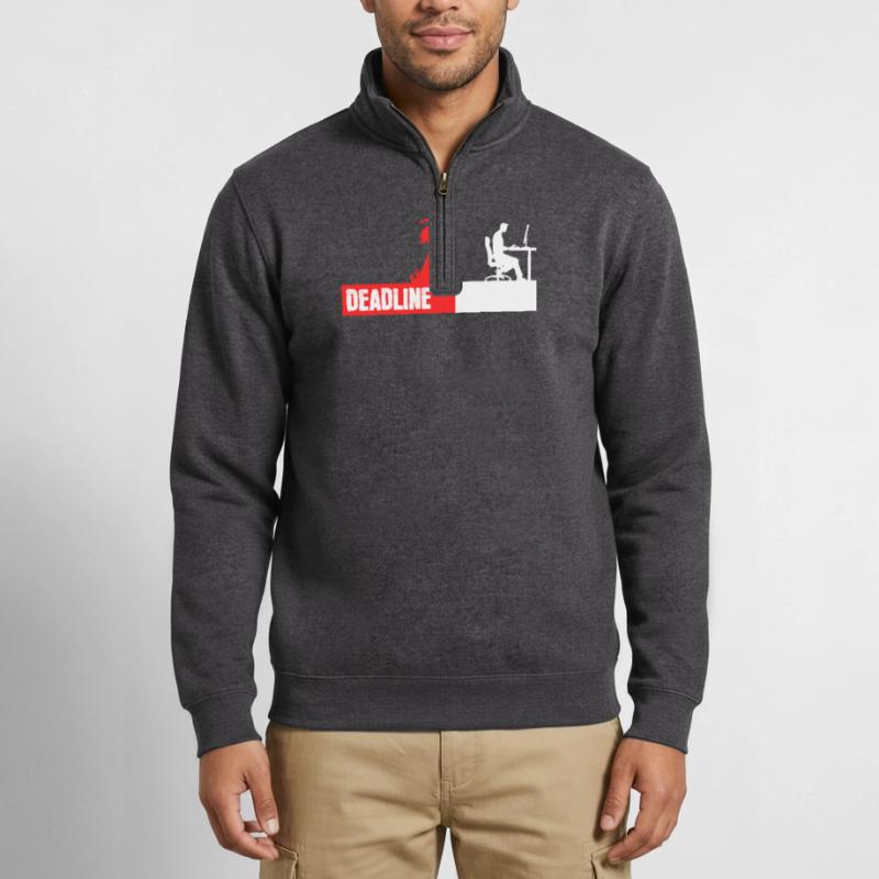 Computergeek Developer Coden Statement Scripting Quarter-Zip Sweatshirt