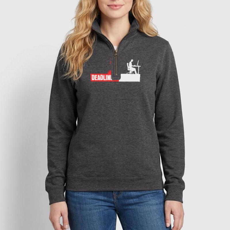 Computerfreak Developer Coden Statement Skripting Quarter-Zip-Sweatshirt