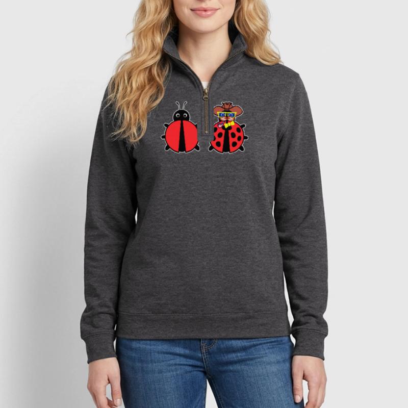 Bugs Bugfixing Debug Developer Computerfreak Quarter-Zip-Sweatshirt