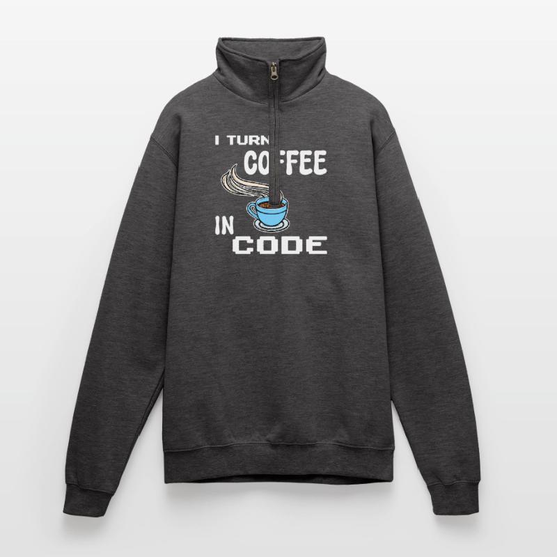 Developer Computerfreak Statement Programmierer Quarter-Zip-Sweatshirt