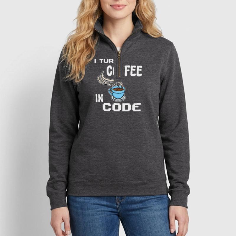 Developer Computerfreak Statement Programmierer Quarter-Zip-Sweatshirt