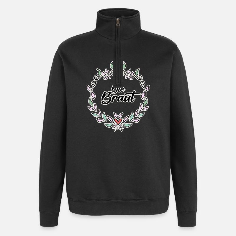 Braut - Quarter-Zip-Sweatshirt - Schwarz