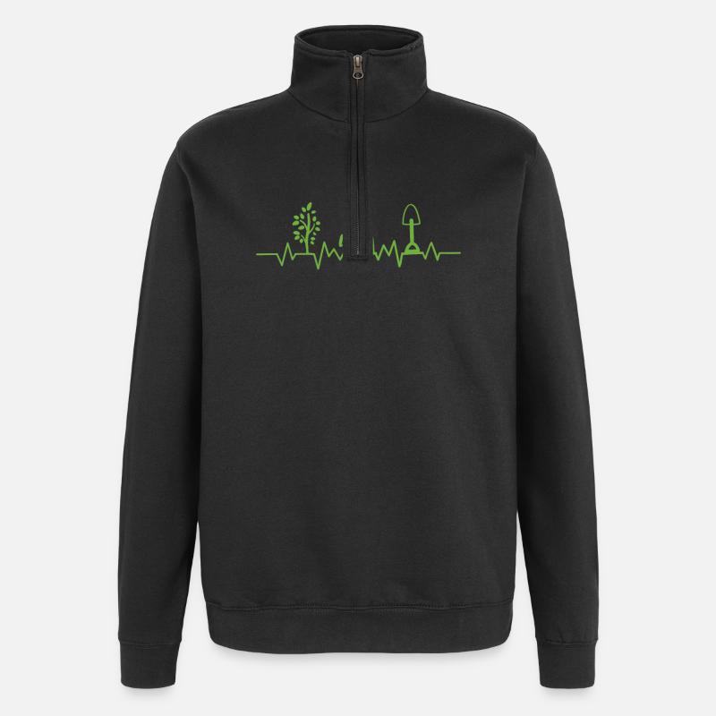 Gärtner Hobbygärtner - Quarter-Zip-Sweatshirt - Schwarz