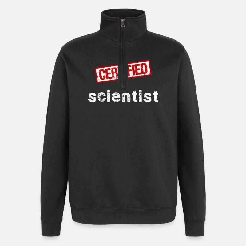 Scientist - Quarter-Zip Sweatshirt - black