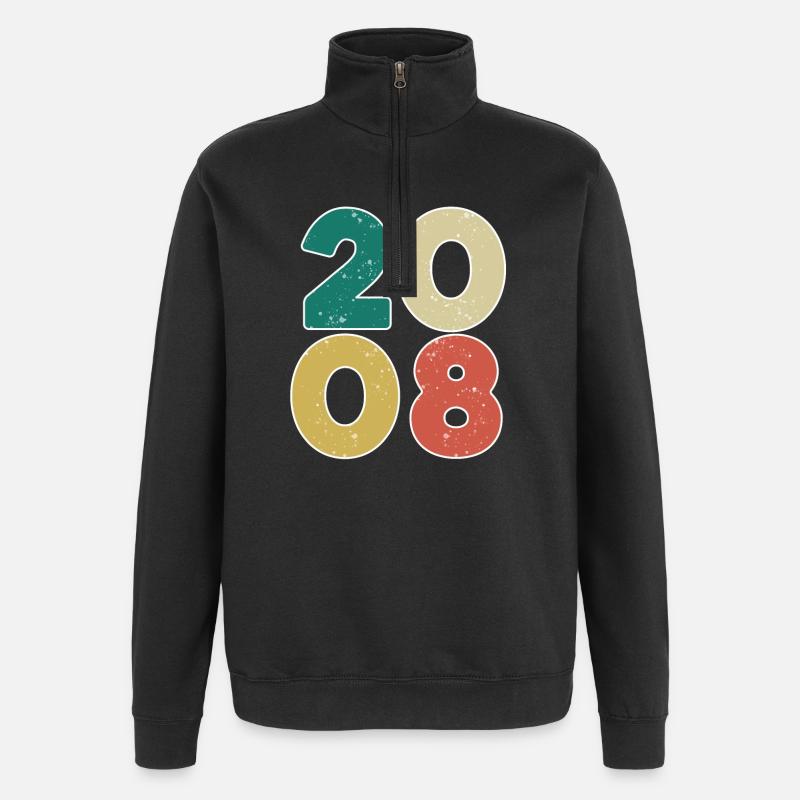 2008 - Année 2008 - Année 2008 - Sweat à zip 1/4 - noir