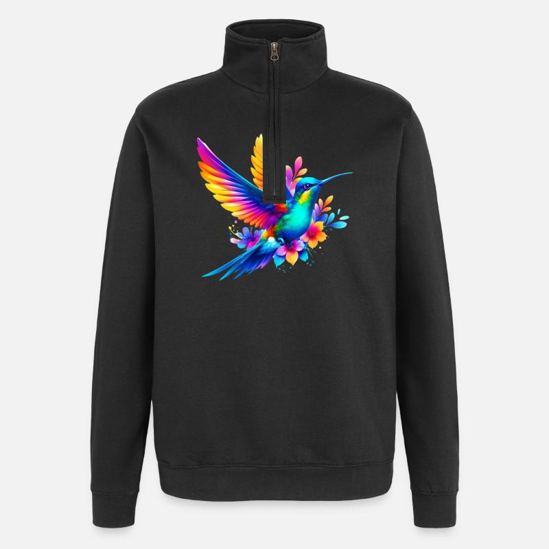 Colibri - Sweat à zip 1/4 - noir