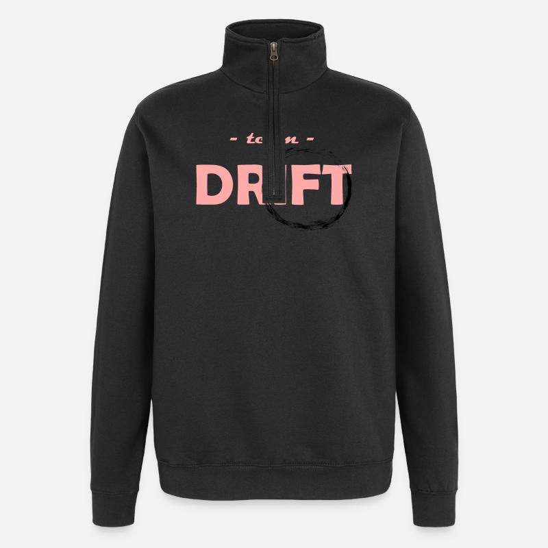 team drift rose - Sweat à zip 1/4 - noir