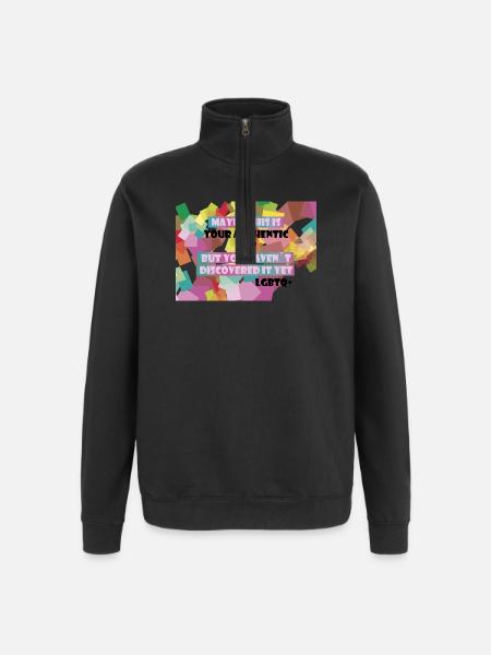 Who am I? LGBTQ+? - Quarter-Zip Sweatshirt - black