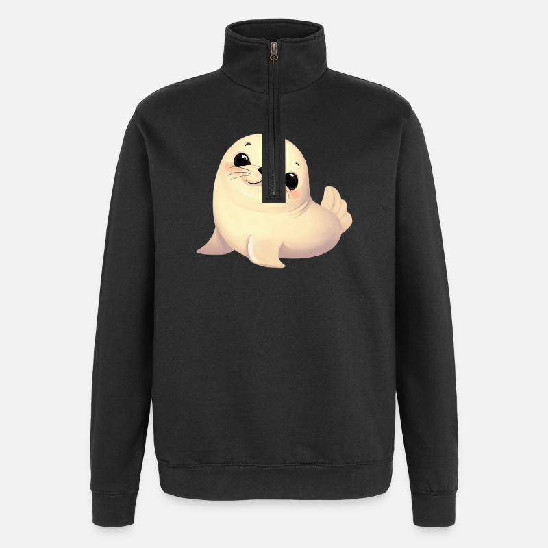 Seal - Quarter-Zip Sweatshirt - black