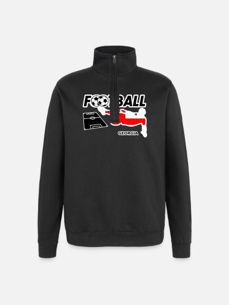 Soccer Fever Georgia - Quarter-Zip Sweatshirt - black